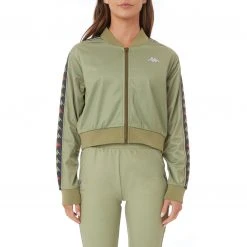 Kappa US Women 222 Banda Osbar Track Jacket - Green Salvia