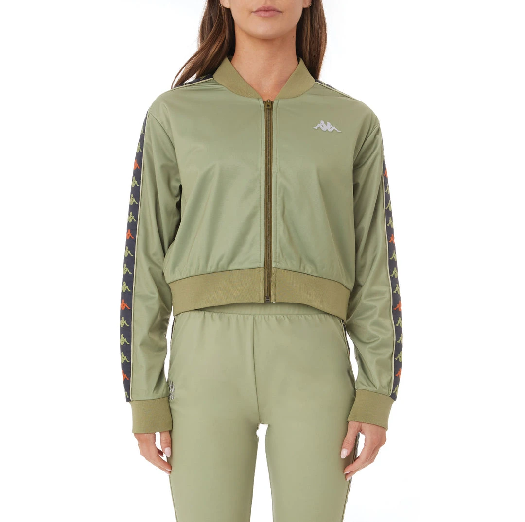 Kappa US Women 222 Banda Osbar Track Jacket - Green Salvia 3 Kappa US Women 222 Banda Osbar Track Jacket - Green Salvia