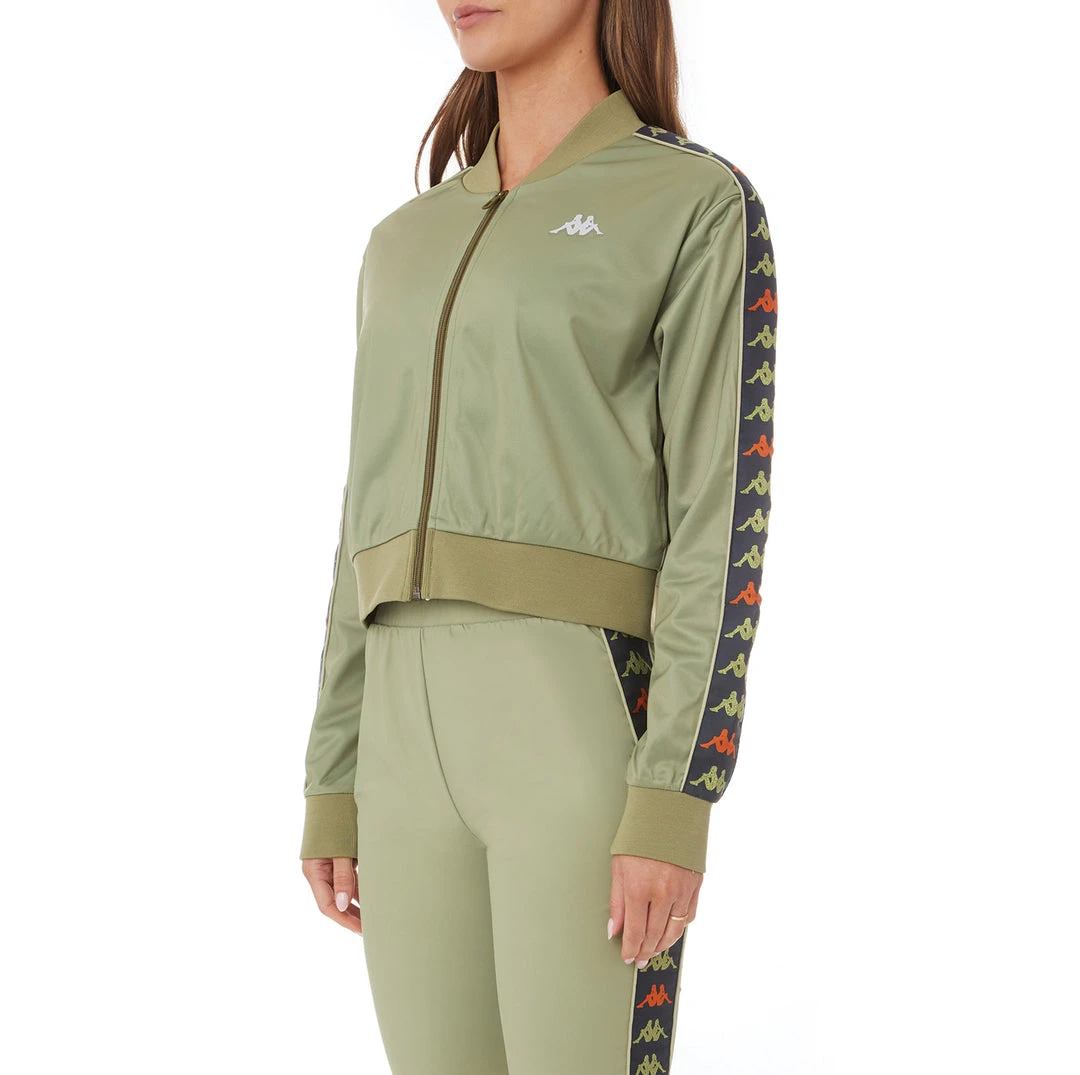 Kappa US Women 222 Banda Osbar Track Jacket - Green Salvia 4 Kappa US Women 222 Banda Osbar Track Jacket - Green Salvia