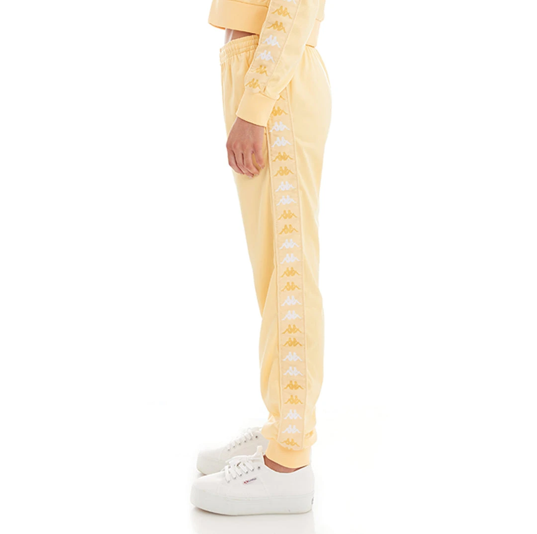 Kappa US Women 222 Banda Oahe Trackpants - Light Yellow White 5 Kappa US Women 222 Banda Oahe Trackpants - Light Yellow White
