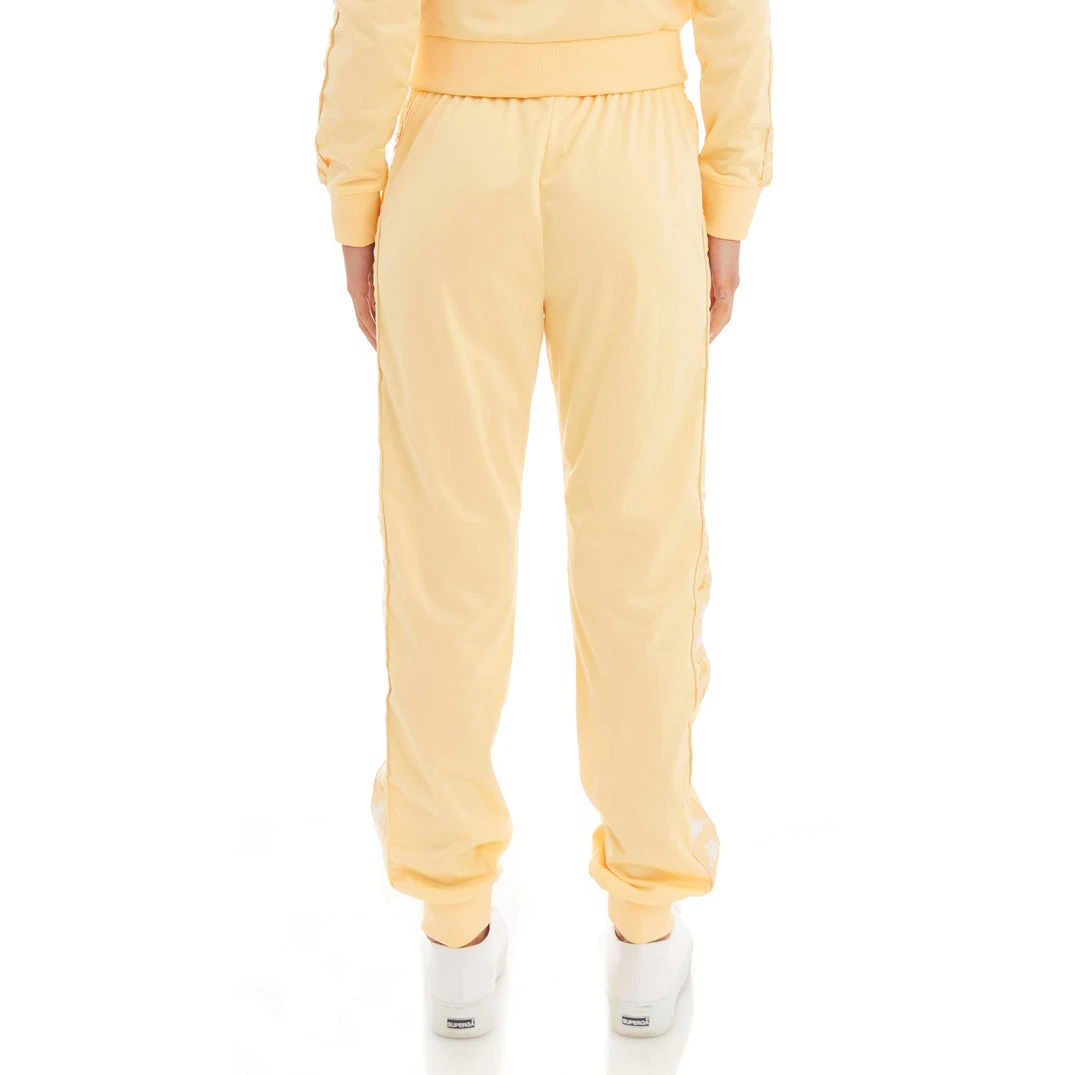 Kappa US Women 222 Banda Oahe Trackpants - Light Yellow White 6 Kappa US Women 222 Banda Oahe Trackpants - Light Yellow White