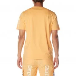 Kappa US Logo Bant T-Shirt - Light Orange