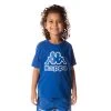 Kappa US Logo Bant T-Shirt - Blue Kids