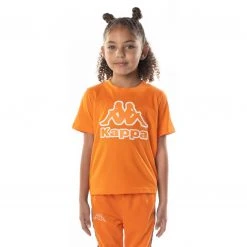 Kappa US Kids Logo Bant T-Shirt - Orange