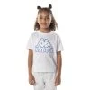 Kappa US Kids Logo Bant T-Shirt - White Blue