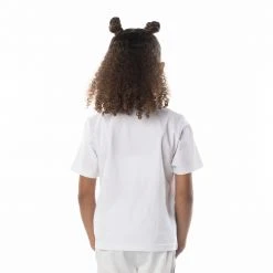 Kappa US Kids Logo Bant T-Shirt - White Blue