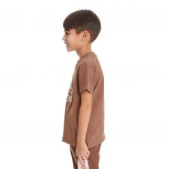 Kappa US Kids Logo Bant T-Shirt - Brown