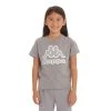 Kappa US Kids Logo Tape Bant T-Shirt - Grey