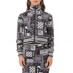 Kappa US Women Authentic Antanambao Crop Jacket - Black