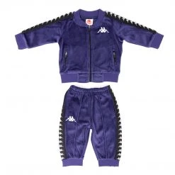 Kappa US Kids Infants 222 Banda Neash Tracksuit - Blue Marine Black