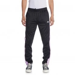 Kappa US Men 222 Banda Aderno Trackpants - Black Smoke Violet