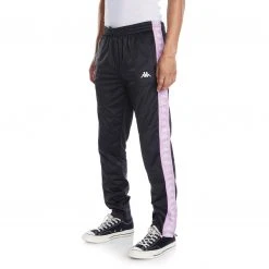 Kappa US Men 222 Banda Aderno Trackpants - Black Smoke Violet