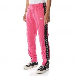 Kappa US 222 Banda Aderno Trackpants - Pink Black Men
