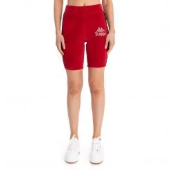 Kappa US Women 222 Banda Saxeever Bike Shorts - Red