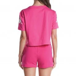 Kappa US Authentic Amilk T-Shirt - Pink Black Women