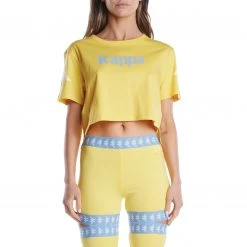Kappa US Women Authentic Amilk T-Shirt - Yellow Light Blue
