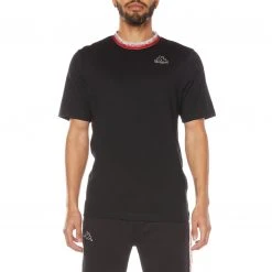 Kappa US Logo Tape Dacre T-shirt - Black Smoke