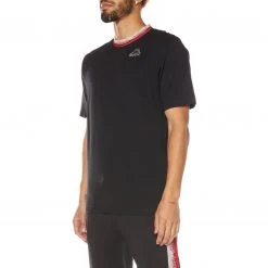 Kappa US Logo Tape Dacre T-shirt - Black Smoke