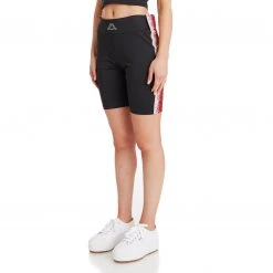 Kappa US Women Logo Tape Doham Bike Shorts - Black Smoke