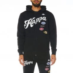 Kappa US Authentic Rode Hoodie - Black Smoke