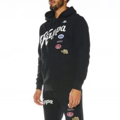 Kappa US Authentic Rode Hoodie - Black Smoke