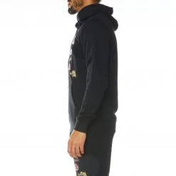 Kappa US Authentic Rode Hoodie - Black Smoke