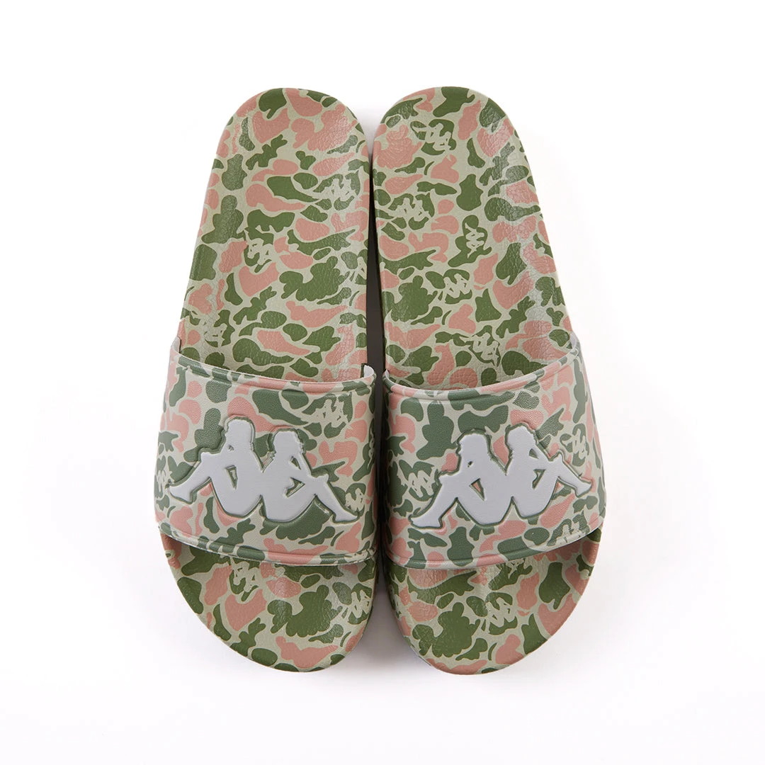 Kappa US Footwear Authentic Archie 1 Slides - Green Olive Pink 5 Kappa US Footwear Authentic Archie 1 Slides - Green Olive Pink