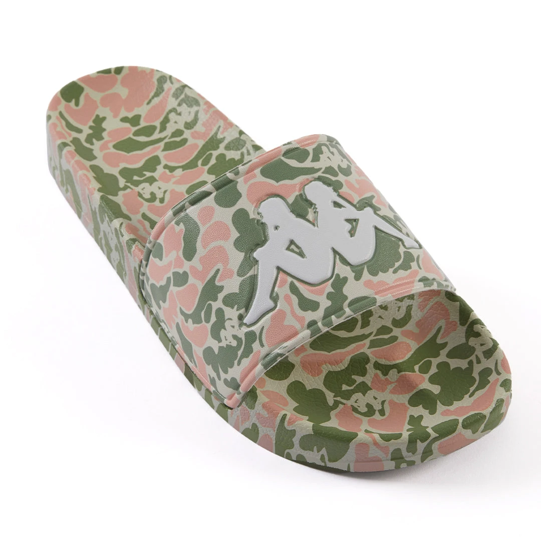 Kappa US Footwear Authentic Archie 1 Slides - Green Olive Pink 4 Kappa US Footwear Authentic Archie 1 Slides - Green Olive Pink