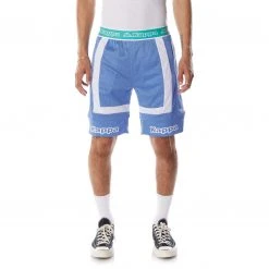 Kappa US Men Logo Tape Ehno Shorts - Blue Teal