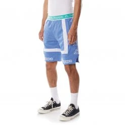 Kappa US Men Logo Tape Ehno Shorts - Blue Teal