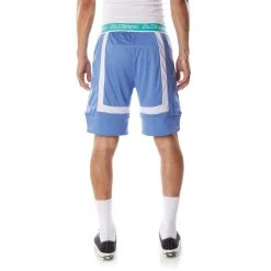 Kappa US Men Logo Tape Ehno Shorts - Blue Teal