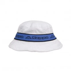 Kappa US Accessories Logo Tape Ello Bucket Hat - White Blue