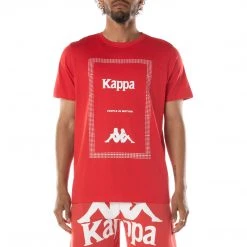 Kappa US Authentic Graphik Graphy T-Shirt - Red