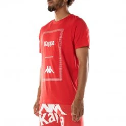 Kappa US Authentic Graphik Graphy T-Shirt - Red