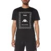 Kappa US Men Authentic Graphy T-Shirt - Black Smoke Sand