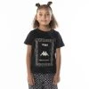 Kappa US Kids Authentic Graphy T-Shirt - Black Smoke Sand 2 Kappa US Kids Authentic Graphy T-Shirt - Black Smoke Sand