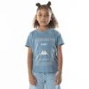 Kappa US Kids Authentic Graphy T-Shirt - Light Blue Sand