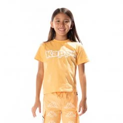 Kappa US Kids Logo Tape Erco T-Shirt - Light Orange