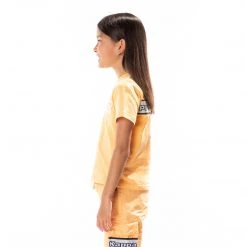 Kappa US Kids Logo Tape Erco T-Shirt - Light Orange