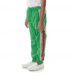 Kappa US Kids Logo Tape Dalic Trackpants - Green