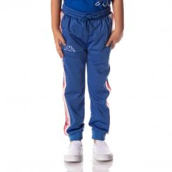 Kappa US Logo Tape Dalic Trackpants - Blue Kids