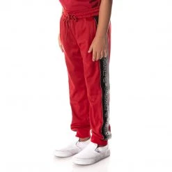 Kappa US Logo Tape Dalic Trackpants - Red