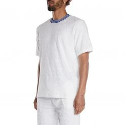 Kappa US Logo Tape Efro T-Shirt - White Blue