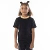 Kappa US Kids Logo Tape Efro T-Shirt - Black Smoke Orange 2 Kappa US Kids Logo Tape Efro T-Shirt - Black Smoke Orange