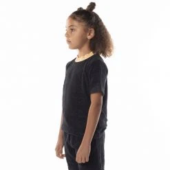 Kappa US Kids Logo Tape Efro T-Shirt - Black Smoke Orange