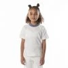 Kappa US Kids Logo Tape Efro T-Shirt - White Blue