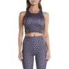 Kappa US Women Authentic Teknas Crop Top - Black Smoke Sand