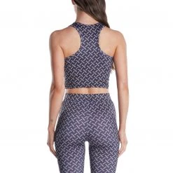 Kappa US Women Authentic Teknas Crop Top - Black Smoke Sand