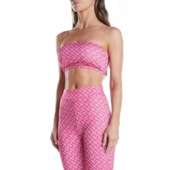 Kappa US Women Authentic Toppix Tube Top - Pink Sand