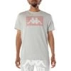 Kappa US Authentic Graphik Ramone T-Shirt - Grey